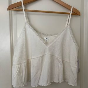 BP Cream Cropped Tank Top NWT